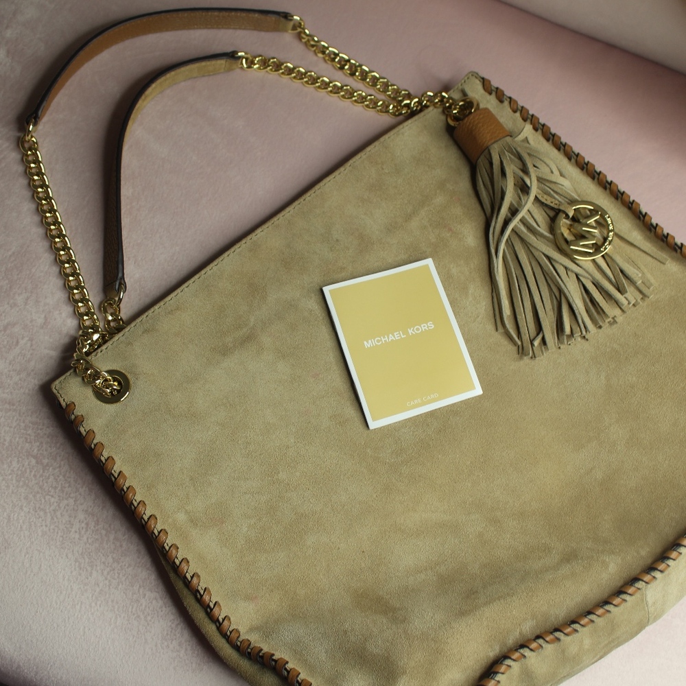 Michael Kors Tan Boho Purse